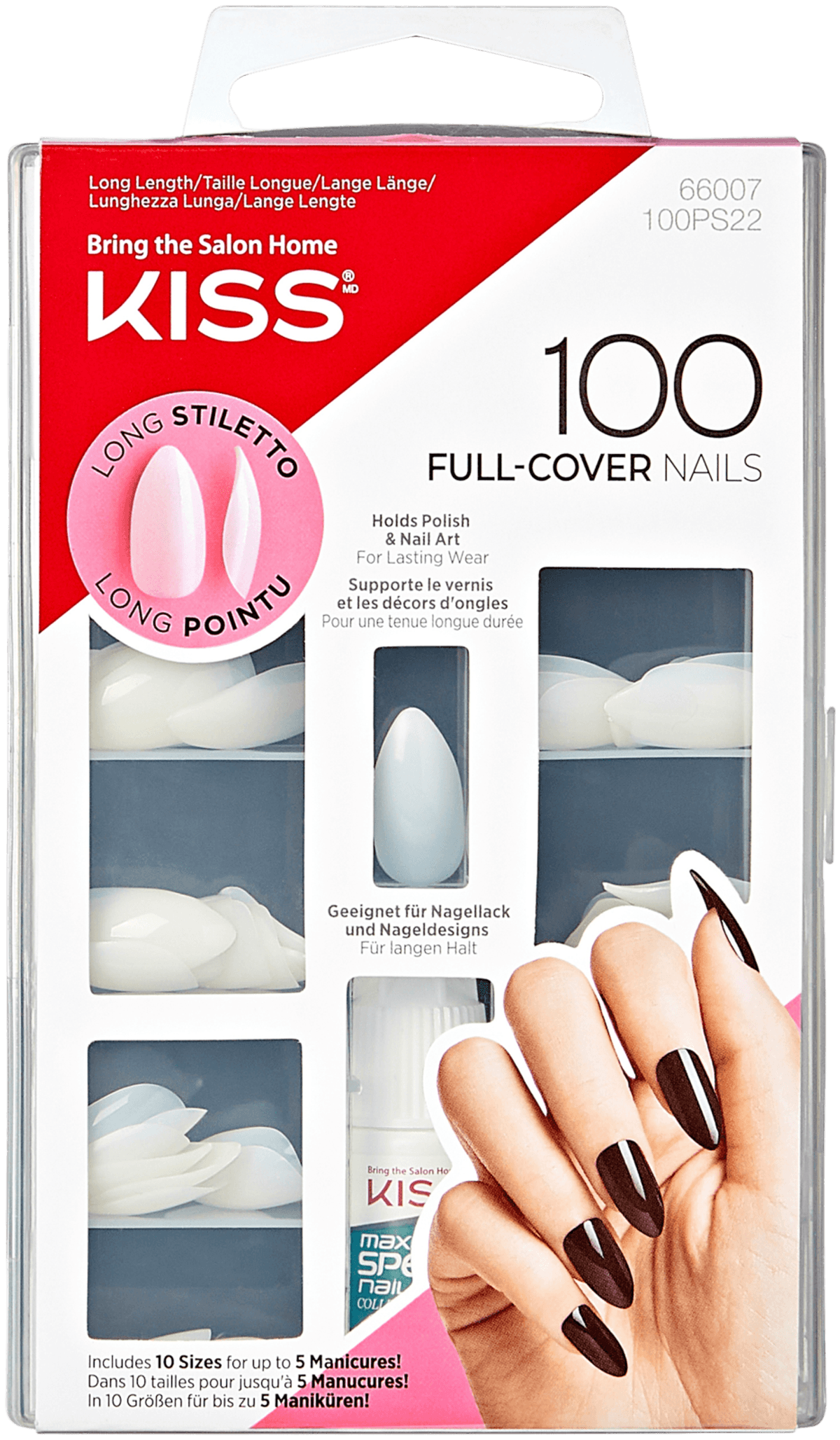 DIY Fake Nails | Kiss Full Cover Nails Active Oval Shape - YouTube