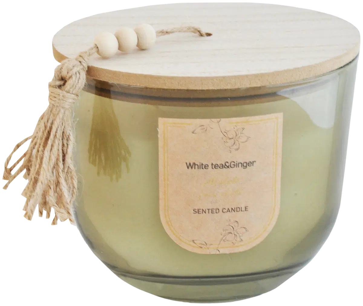 Finnmari Lasikynttilä 12,5x9,5x11,5 cm tuoksu White Tea & Ginger