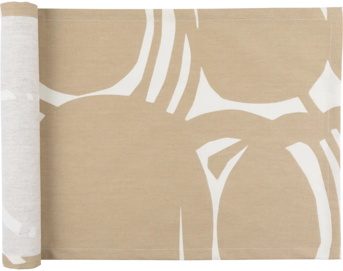 Pentik Inkivääri akryylipinnoitettu kaitaliina 45x160 cm, vaaleanruskea