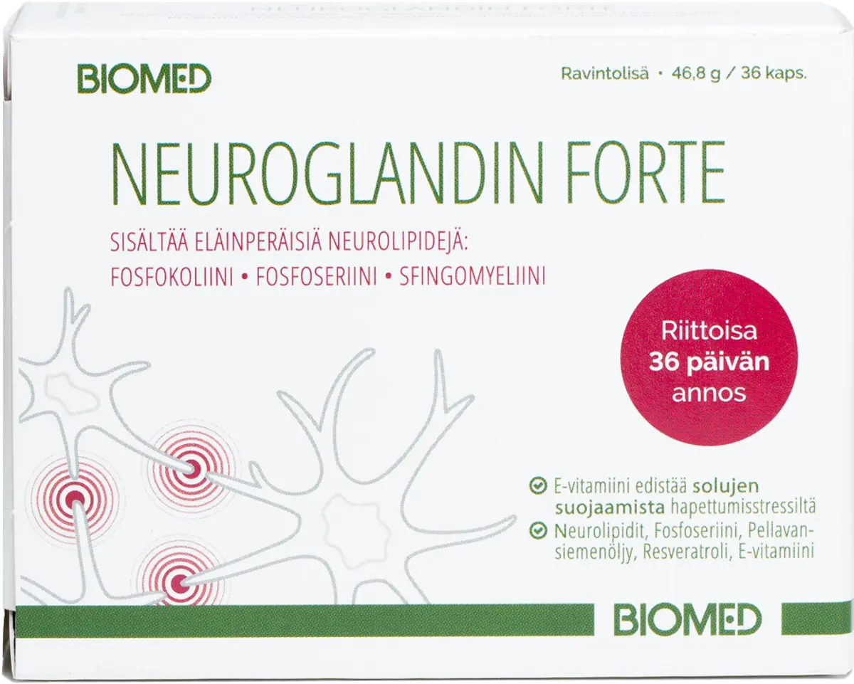Biomed Neuroglandin forte ravintolisä 36 kaps.