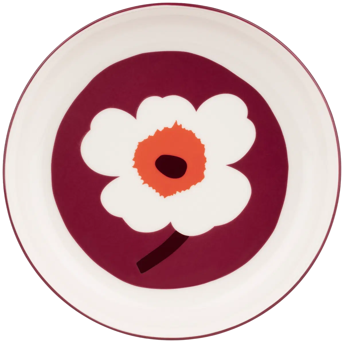 Marimekko Oiva / Unikko lautanen 20,5 cm