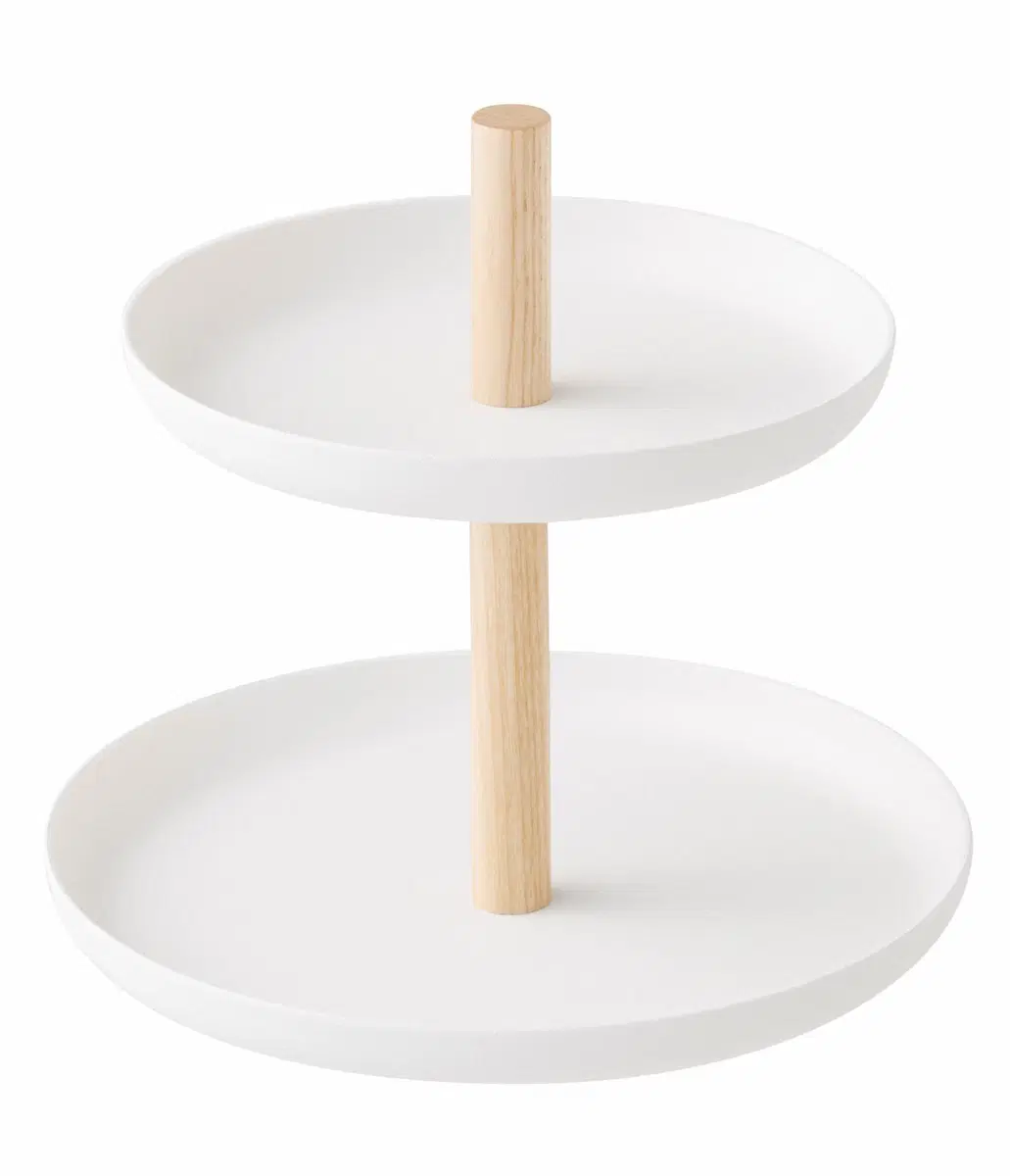 Yamazaki Tosca koruteline 15cm valkoinen 2 tasoa