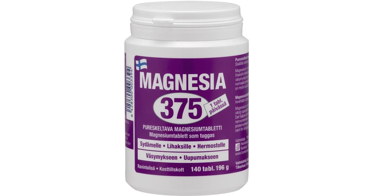 Magnesia 375 pureskeltava magnesiumtabletti 140 tabl | S-kaupat ruoan ...