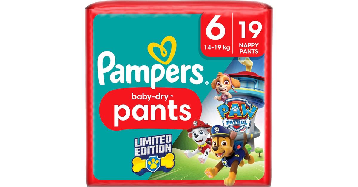 Pampers Baby Dry Pants S6 14-19kg 19kpl Paw Patrol Housuvaippa | S ...