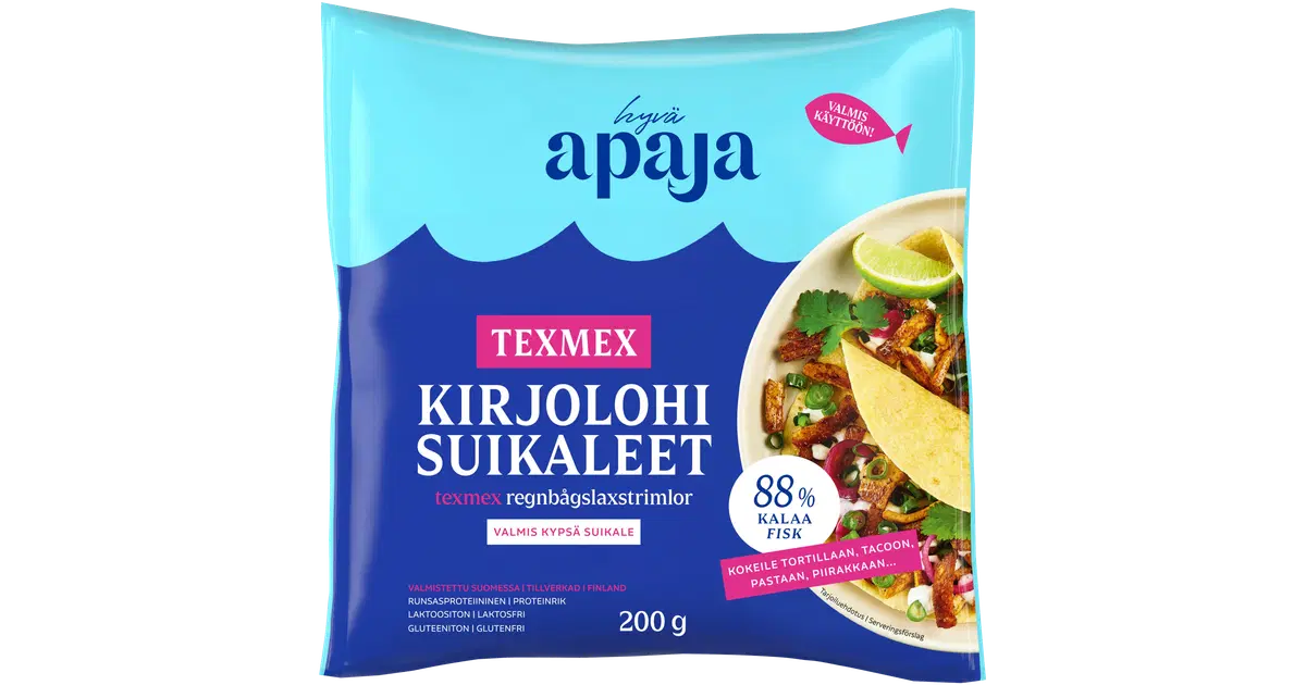 Apaja Hyvä Apaja Kypsä Texmex-Kirjolohisuikale 200 g | S-kaupat ruoan ...
