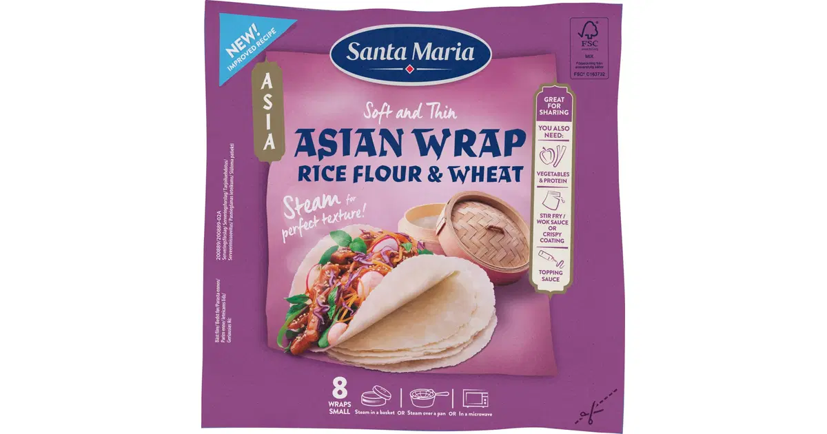 Santa Maria 230g Asian Wrap Rice Flour Small,Asian wrap riisi- ja ...