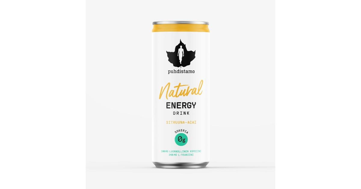 Puhdistamo Natural Energy Drink Sitruuna-Acai 330ml | S-kaupat ruoan ...