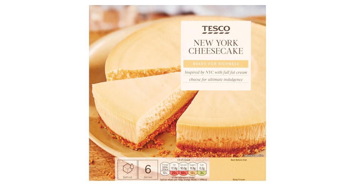 Tesco 450g New York Cheesecake vaniljanmakuinen juustokakku