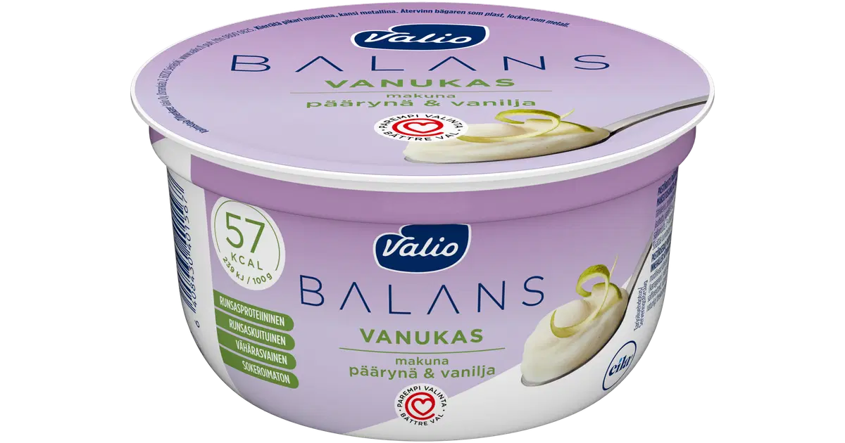 Valio Balans Vanukas P ryn vanilja Laktoositon 150 G S kaupat Ruoan 