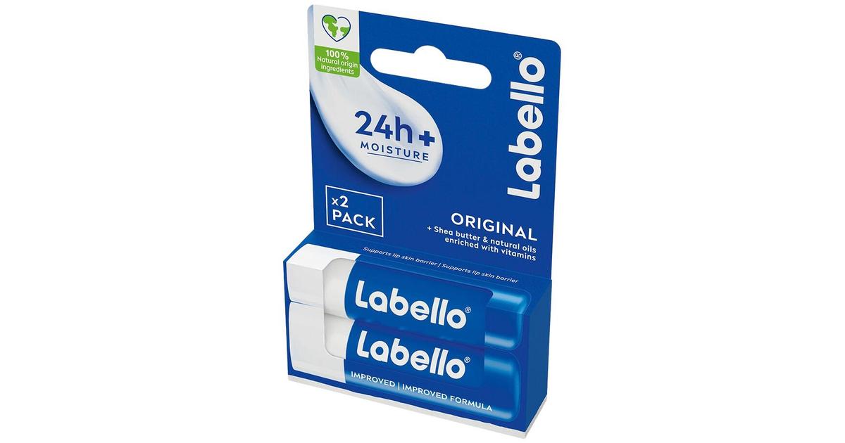 Labello Original Lippenpflege – 4,8 G, Für 24 Stunden Hydration, Dermatologisch Getestet