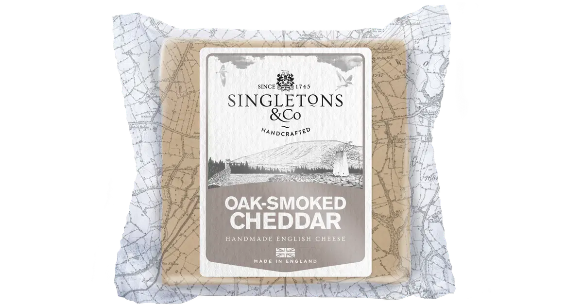 Singletons & Co Oak Smoked Cheddar 200g | S-kaupat ruoan verkkokauppa