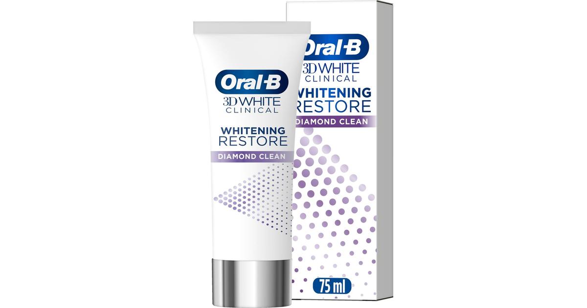 Oral-B 3D White Clinical Whitening Restore Diamond Clean 75ml ...