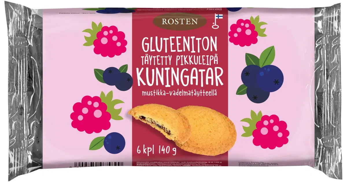 Rosten Gluteeniton täytetty pikkuleipä Kuningatar 140 g | S-kaupat ...