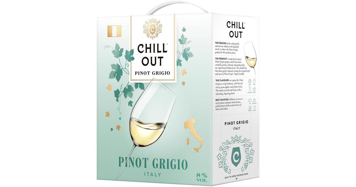 Chill Out Pinot Grigio 8 2L BIB Skaupat ruoan verkkokauppa