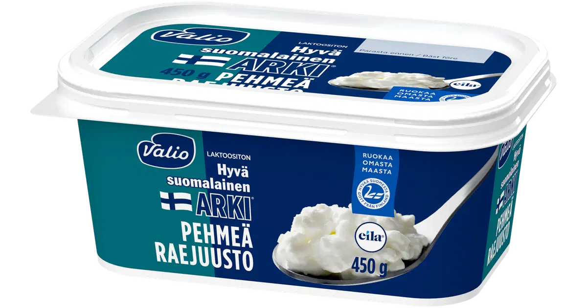 Valio Hyv Suomalainen Arki Pehme Raejuusto Laktoositon 450 G S valio-hyv-suomalainen-arki-pehme-raejuusto-laktoositon-450-g-s