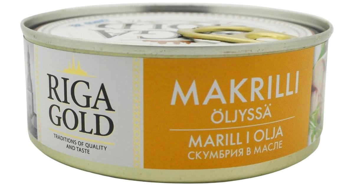 Riga Gold Makrillipala öljyssä 240g/168g