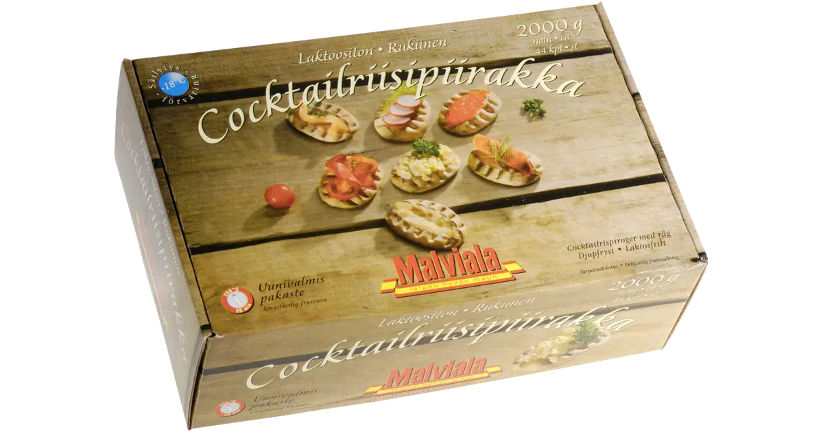 Malviala Pakaste Cocktailriisipiirakka 2000g Noin 44kpl S kaupat malviala-pakaste-cocktailriisipiirakka-2000g-noin-44kpl-s-kaupat