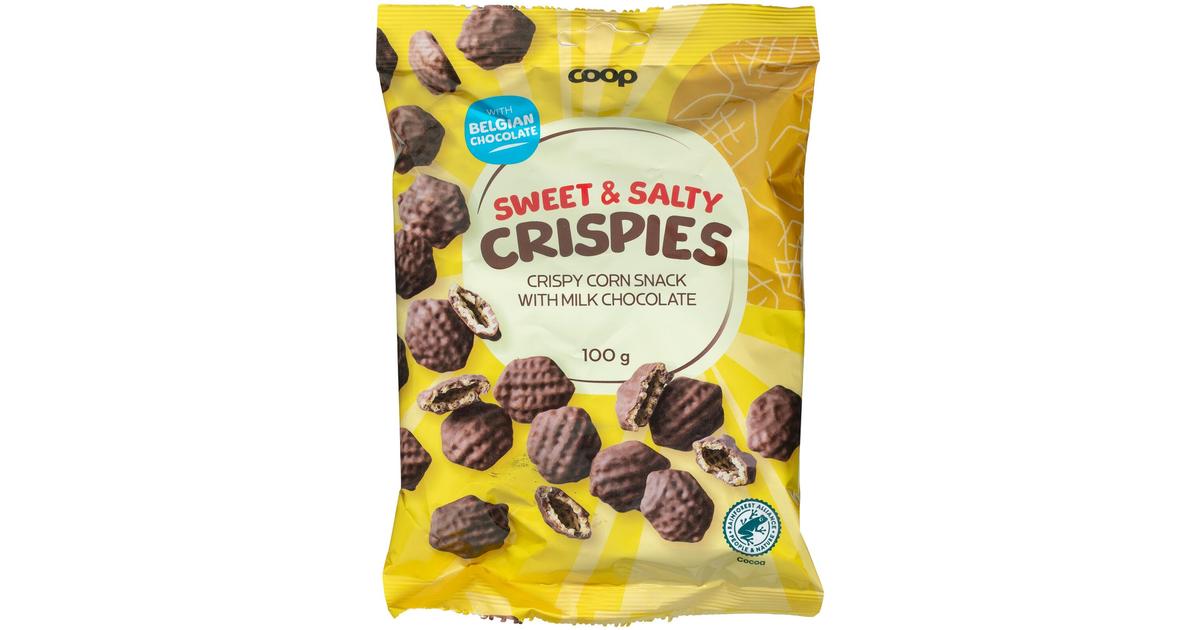 Coop Sweet & Salty Crispies maissisnacks 100 g | S-kaupat ruoan ...