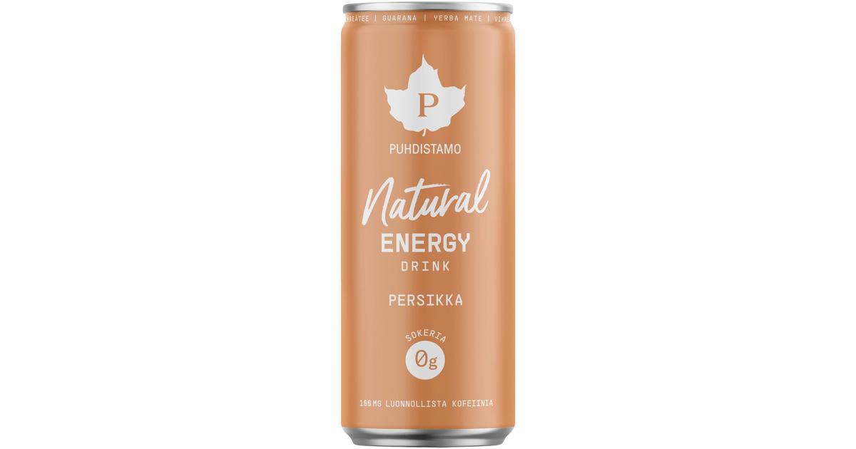 Puhdistamo Natural Energy Drink - Persikka 330 ml | S-kaupat ruoan ...
