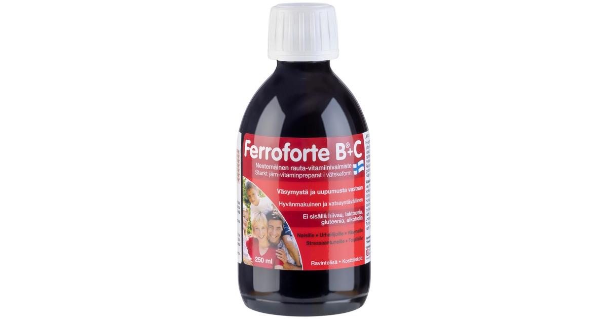 Ferroforte B + C Nestemäinen Rauta-vitamiinivalmiste 250 Ml | S-kaupat ...