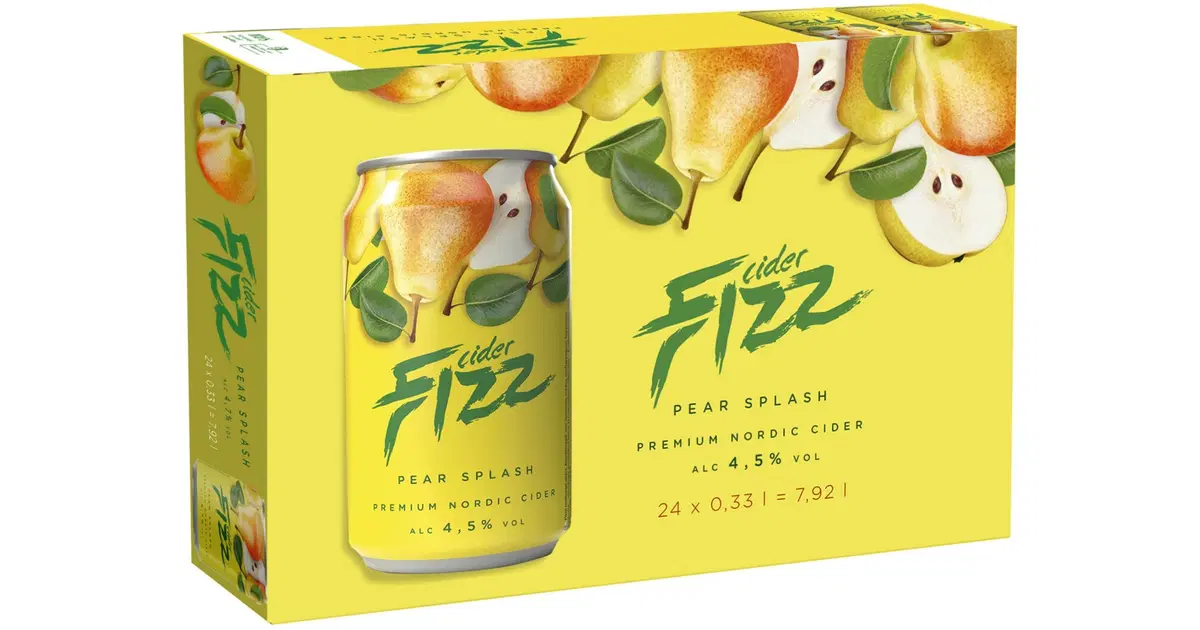 Fizz Pear Splash siider 4,5%vol 24x330 ml kohver | Prisma | alati