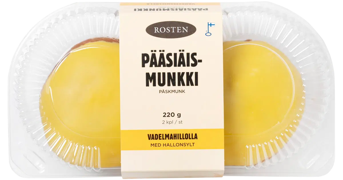 Rosten Pääsiäismunkki 2 kpl 220 g | S-kaupat ruoan verkkokauppa
