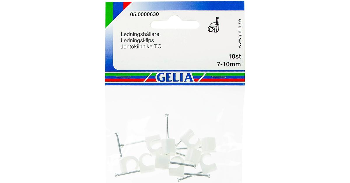 Gelia Johtokiinnike 7 10mm 10kpl Valkoinen S kaupat Ruoan Verkkokauppa