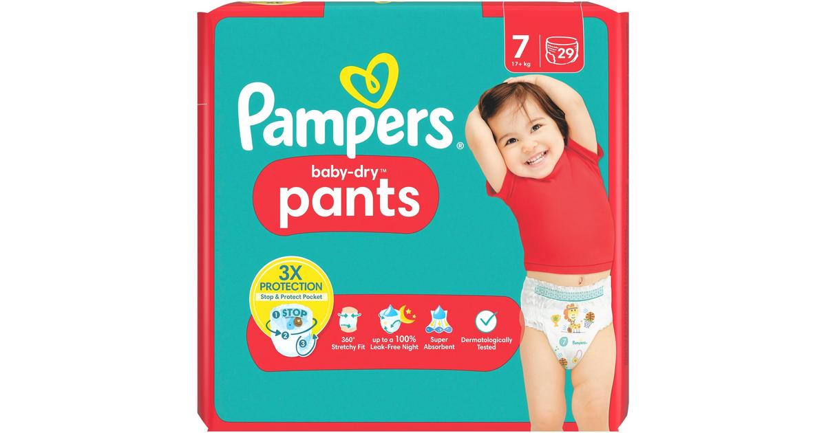Pampers Baby-Dry Pants Maandbox Maat 7 104 Luierbroekjes En Aqua Pure 18x48 Billendoekjes
