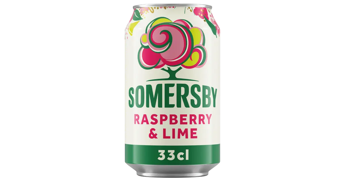 Somersby Raspberry Somersby Raspberry Lime maustettu omenasiideri 4,5 % tölkki 0,33 L | S ...