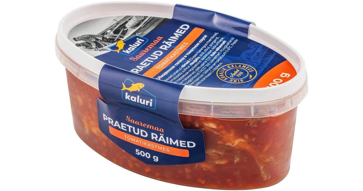Kaluri Praetud Räimed Tomatikastmes 500G | Prisma | alati odavad hinnad ...