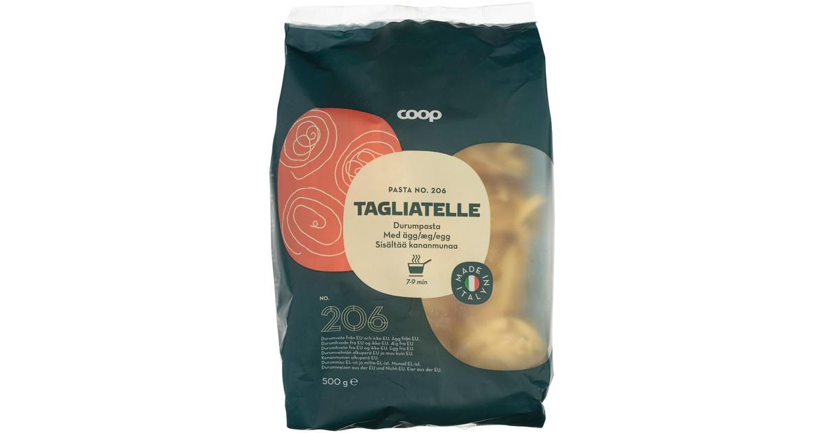 Coop Tagliatelle pasta, sisältää kananmunaa 500 g Skaupat ruoan