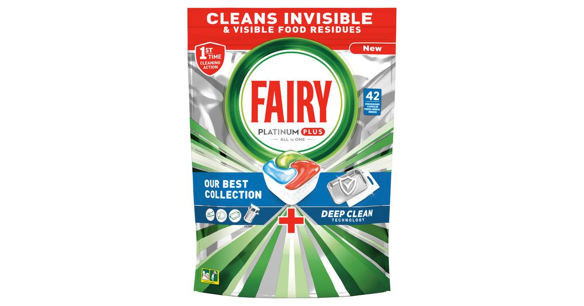 Fairy - 5x31 Peps Fairy Platinum+ Brise Fraîche, Tablettes Lave