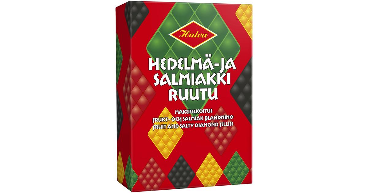 Halva Ruutumix Hedelmä Salmiakki 2,3kg - HoReCa-tukku