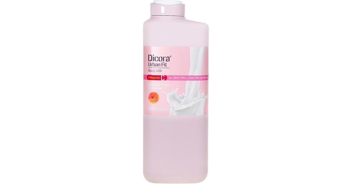 DICORA - URBAN FIT CITRUS&PEACH Nourishing body milk, 400ml - LeGrans  COSMETICS