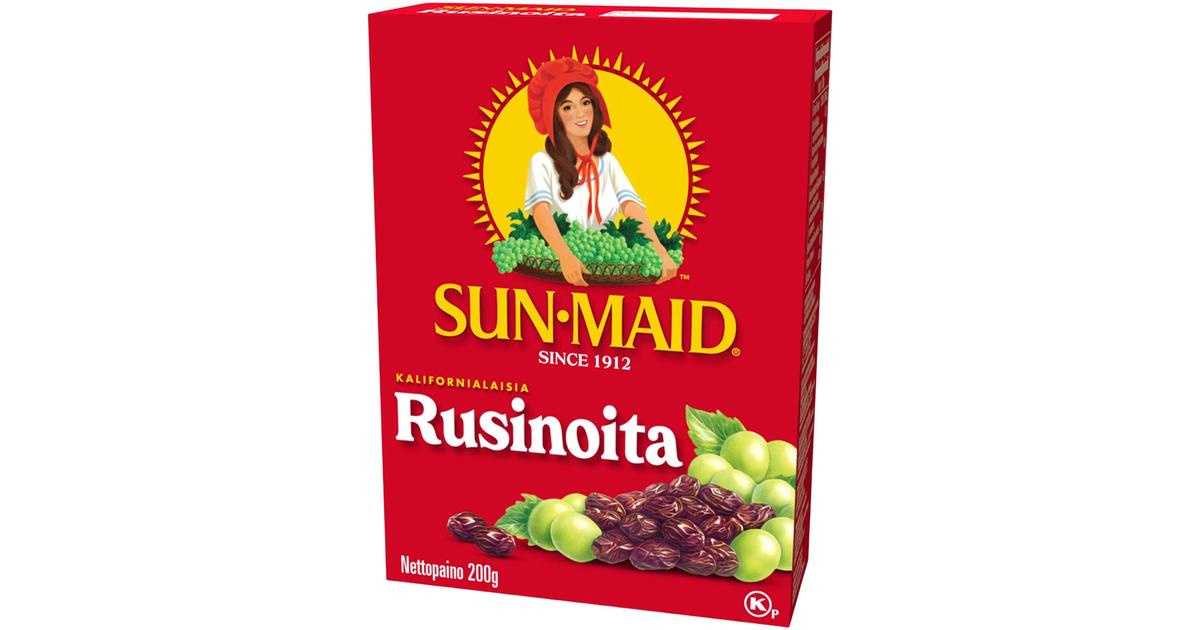 200g Sun-Maid Kalifornialainen kivetön rusina | S-kaupat ruoan verkkokauppa