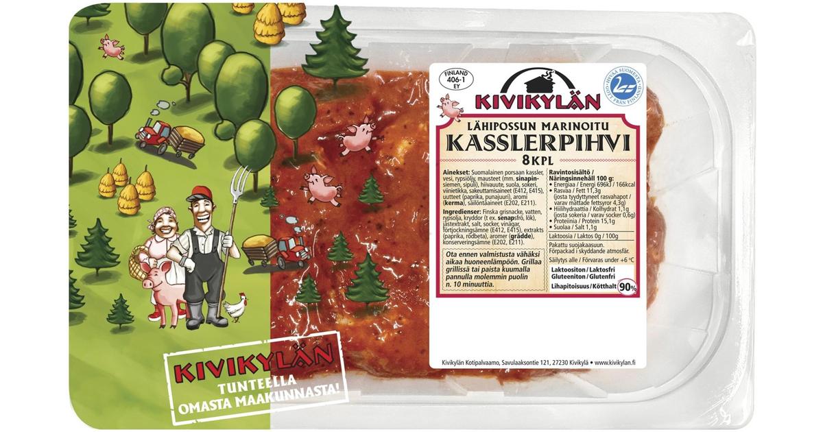 Kivikylän Porsaan marinoitu kasslerpihvi 1,4kg | S-kaupat ruoan verkkokauppa