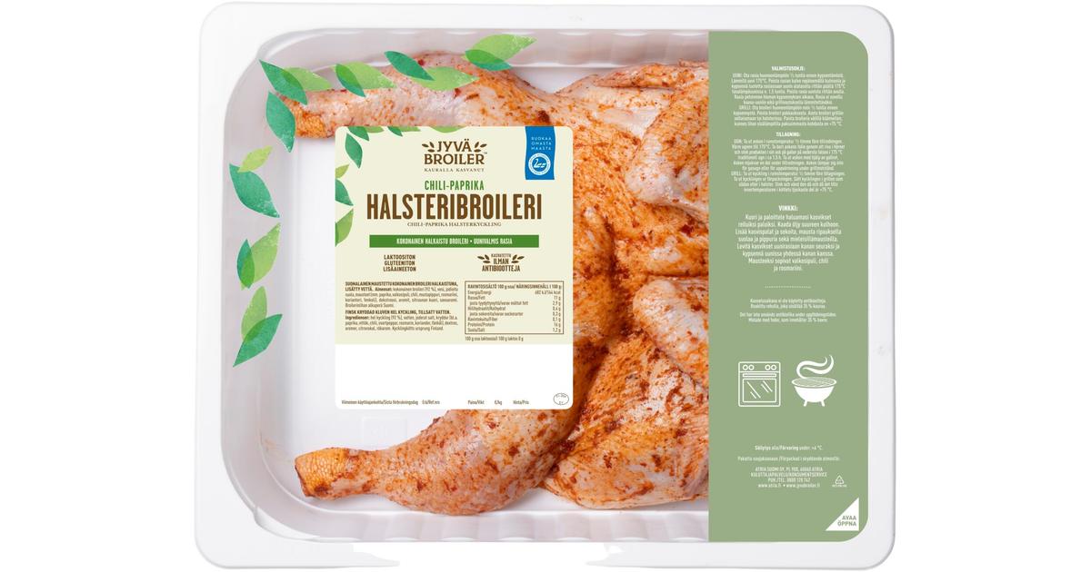 Jyväbroiler Chili-Paprika Halsteribroileri n1,3kg | S-kaupat ruoan  verkkokauppa