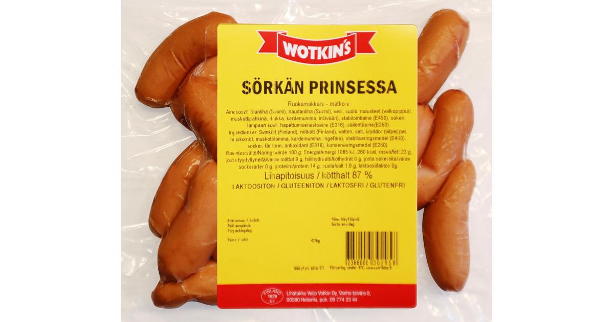 Chef Wotkin´s 320-380g Sörkän Prinsessa ruokamakkara | S-kaupat ruoan  verkkokauppa