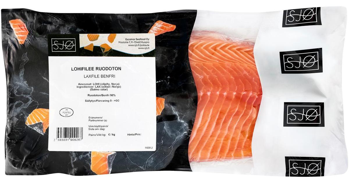 SJØ Lohifilee n1kg ruodoton 800-1200g vac n5kg | S-kaupat ruoan verkkokauppa