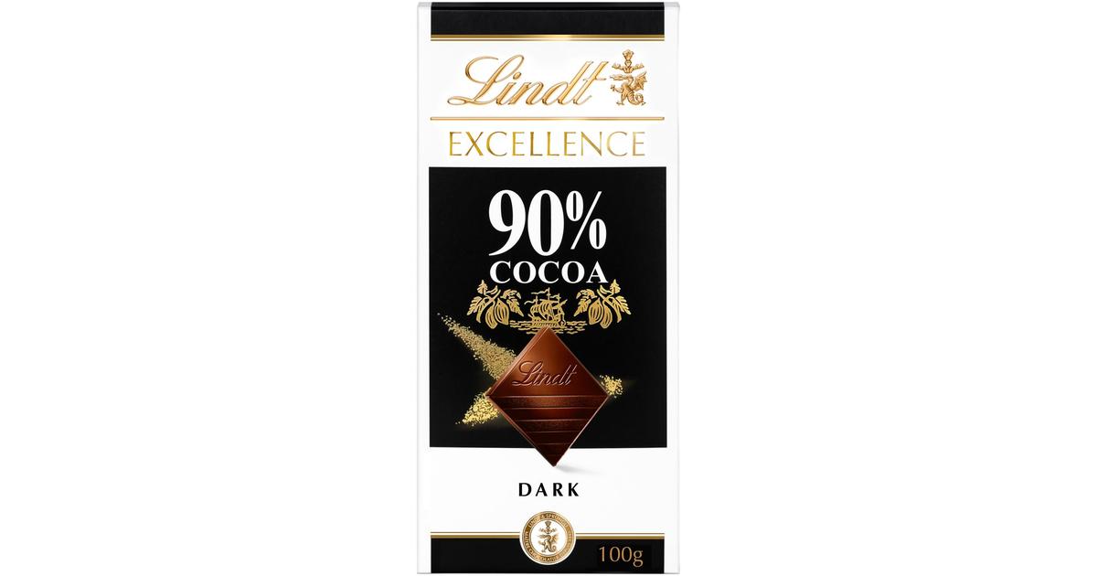 Lindt Excellence 90% tumma suklaalevy 100g | S-kaupat ruoan verkkokauppa