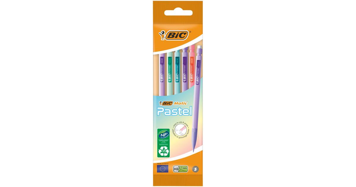 BIC Matic Pastel lyijytäytekynä 5kpl | S-kaupat ruoan verkkokauppa