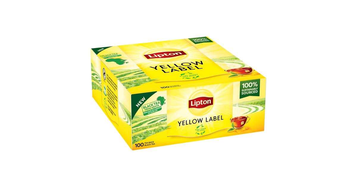 Lipton 100ps Yellow Label musta tee | S-kaupat ruoan verkkokauppa