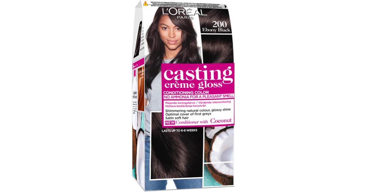 L'Oréal Paris Casting Crème Gloss 200 Ebony Black Musta kevytväri 1kpl |  S-kaupat ruoan verkkokauppa