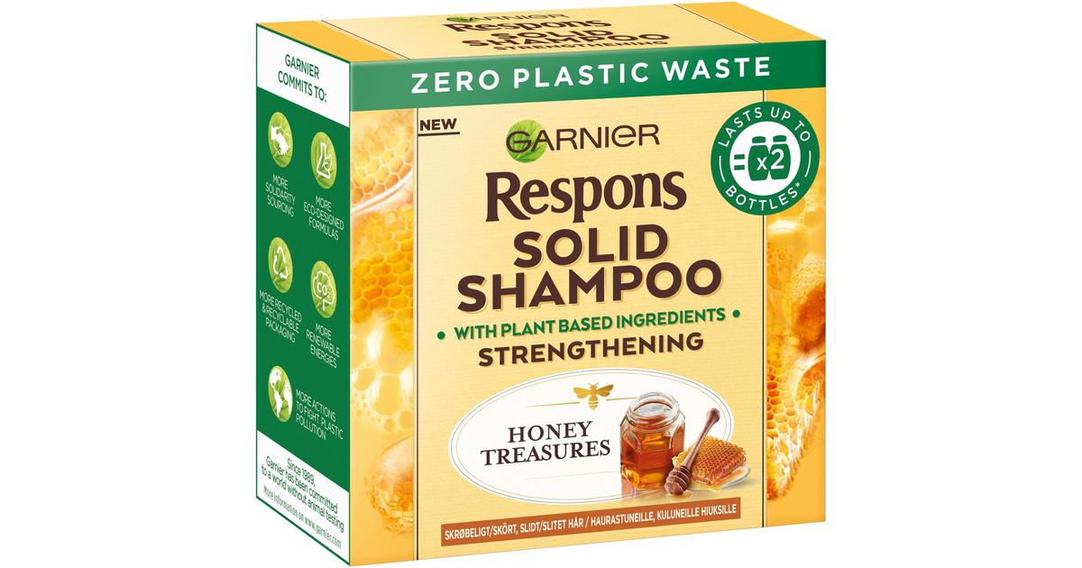 Garnier Respons Honey Treasures Solid Shampoo palashampoo haurastuneille,  kuluneille hiuksille 60g | S-kaupat ruoan verkkokauppa