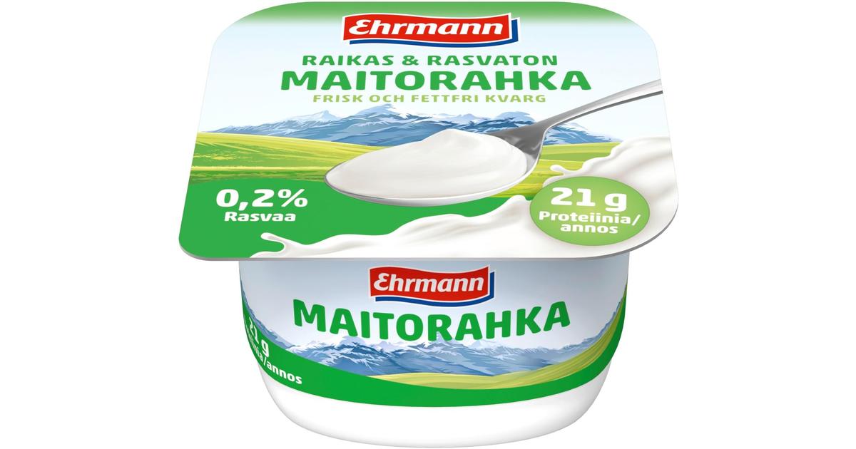 Ehrmann Maitorahka 0,2 % g 250 g | S-kaupat ruoan verkkokauppa