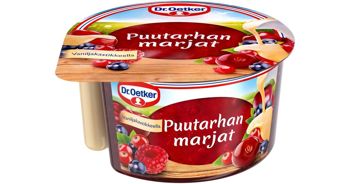 Dr. Oetker Puutarhan marjat vaniljakastikkeella 160 g | S-kaupat ruoan  verkkokauppa