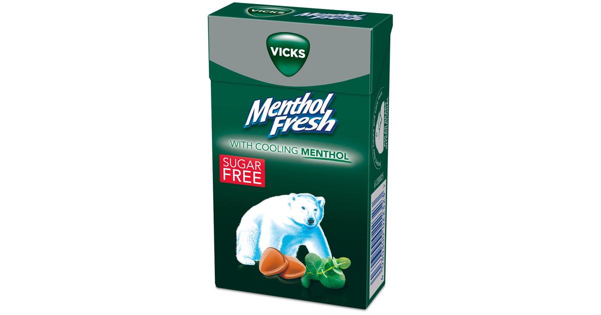 Vicks Menthol Fresh sokeriton kurkkupastilli mentholilla 40g | S-kaupat  ruoan verkkokauppa