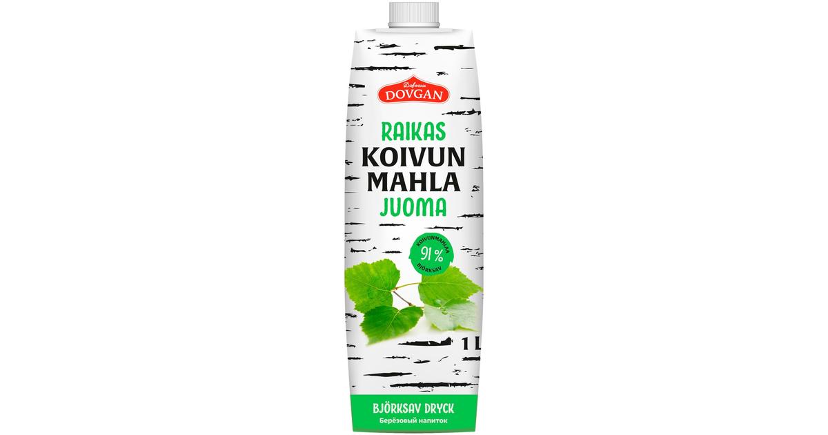 Dovgan koivunmahlajuoma 91% Mintunmakuinen 1 l | S-kaupat ruoan verkkokauppa