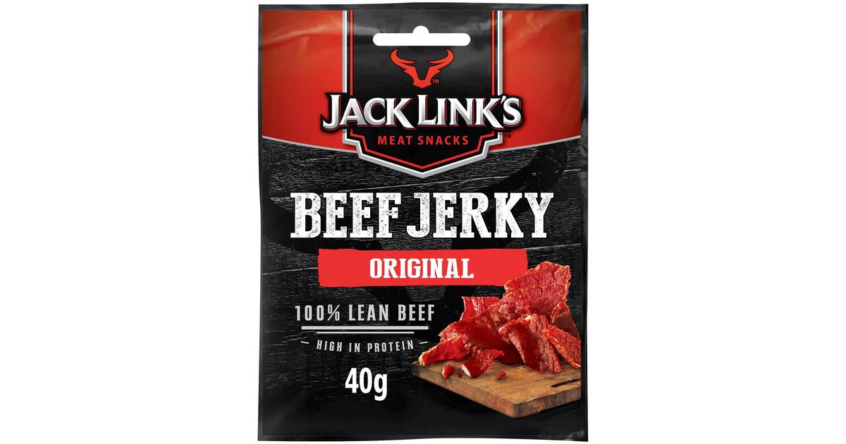 40g Jack Link's Beef Jerky Original, Maustettuja ja kuivattuja  naudanlihasuikaleita | S-kaupat ruoan verkkokauppa