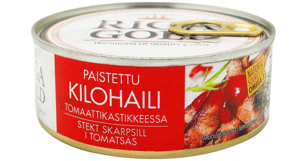 RIGA GOLD Paistettu kilohaili tomaattikastikkeessa 240g/120g | S-kaupat  ruoan verkkokauppa